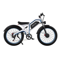 Duotts N26 fat-tyre e-bike seen from the other side in grey