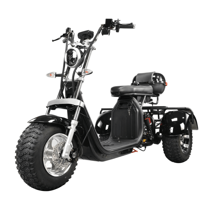 eHoodax 05WQ electric tricycle, front three-quarter view