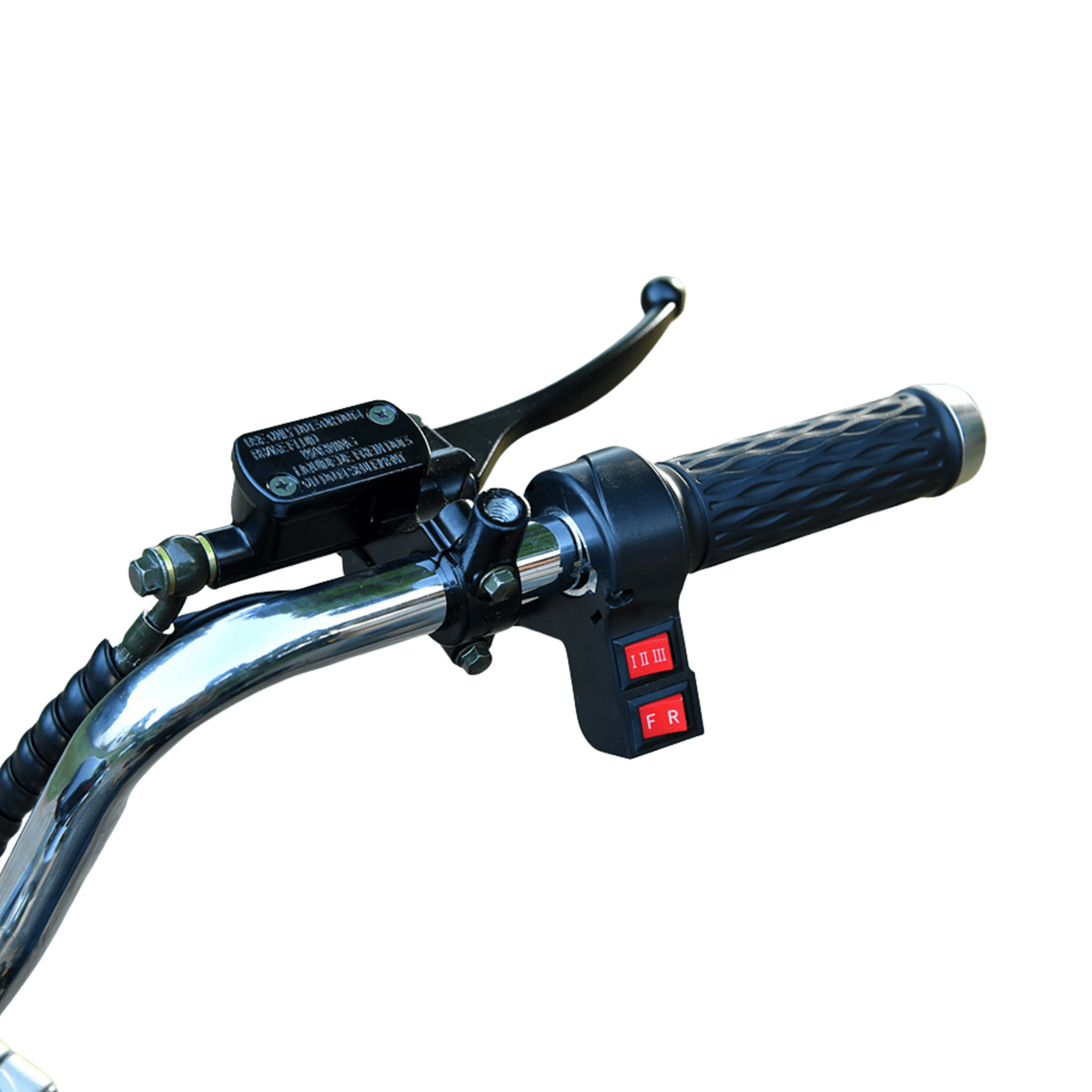 eHoodax 05WQ handlebar grip and controls