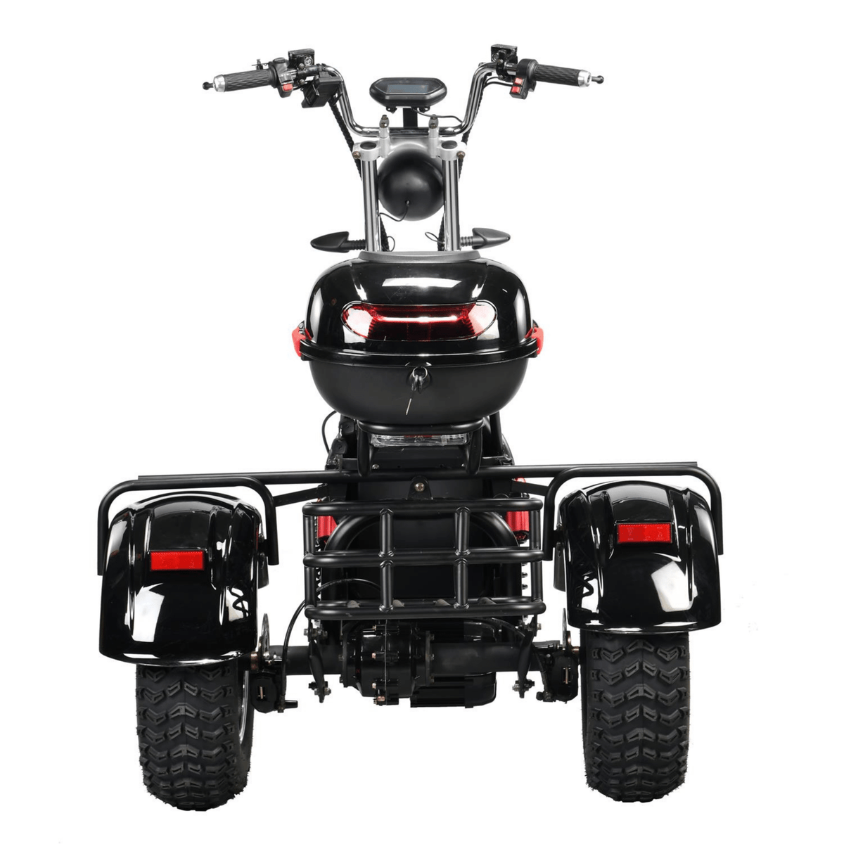 eHoodax 05WQ electric tricycle seen from behind