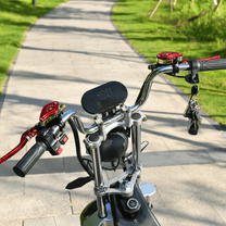 eHoodax X10 City Road handlebar on a footpath