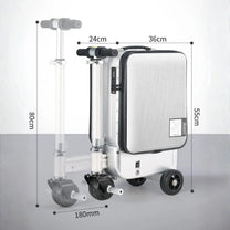 AeroDrive Edition electric ride-on suitcase dimensions