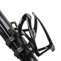 Bottle holder for e-bike frames Premium in black fitted on a bicycle