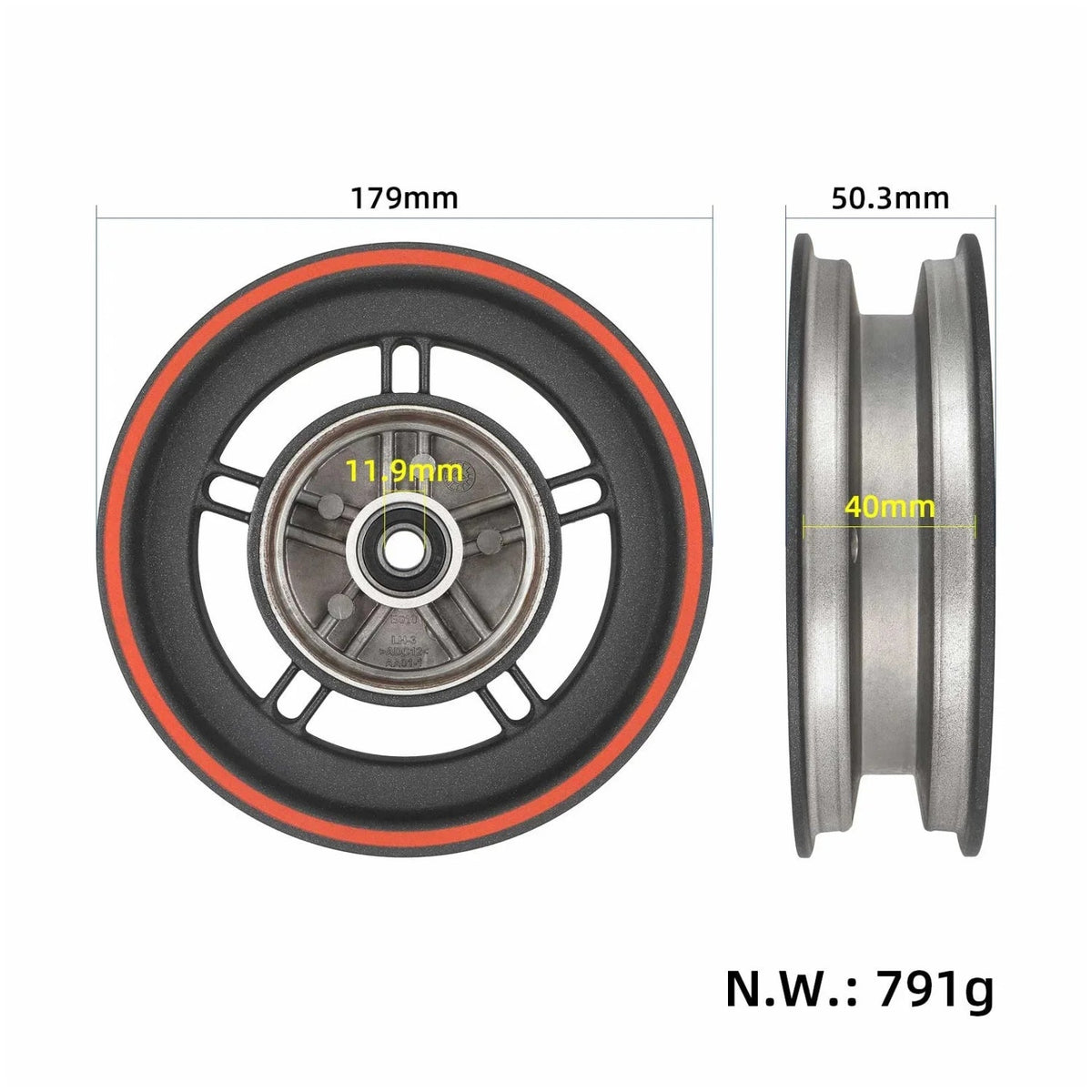 Dimensions: front rim for Xiaomi 5 Max