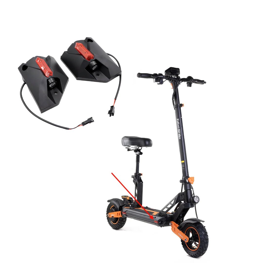 Front turn signals for KuKirin G2 Master fitted on the electric scooter