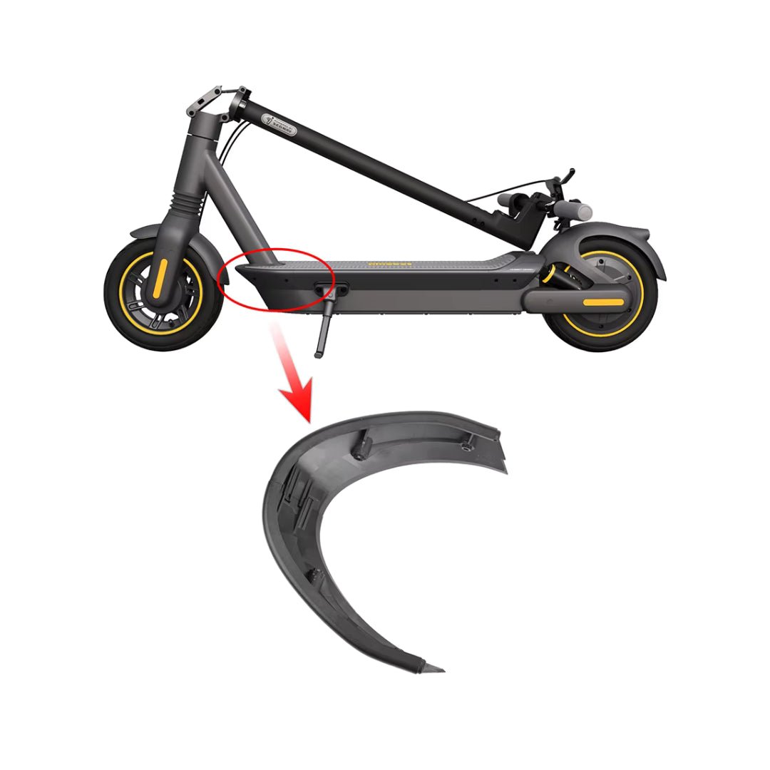 Placement on the electric scooter: front frame cover for Ninebot G2