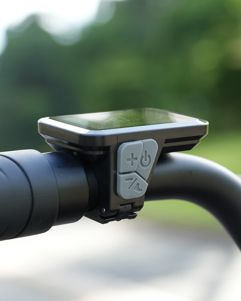 Close-up of the Hidoes B6 Mini display