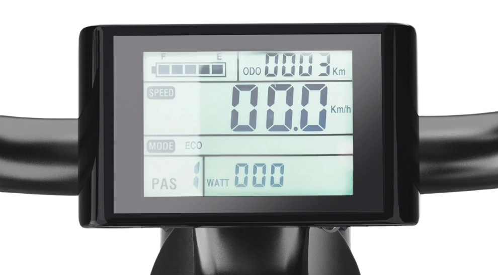Close-up of the Hidoes ET1 display