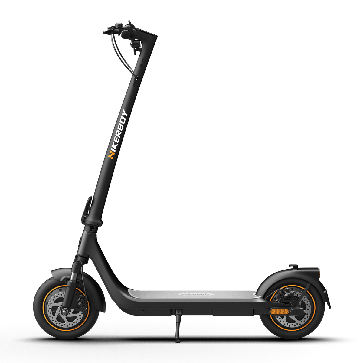 HIKERBOY CURTIS DUAL PRO electric scooter seen from the side in grey