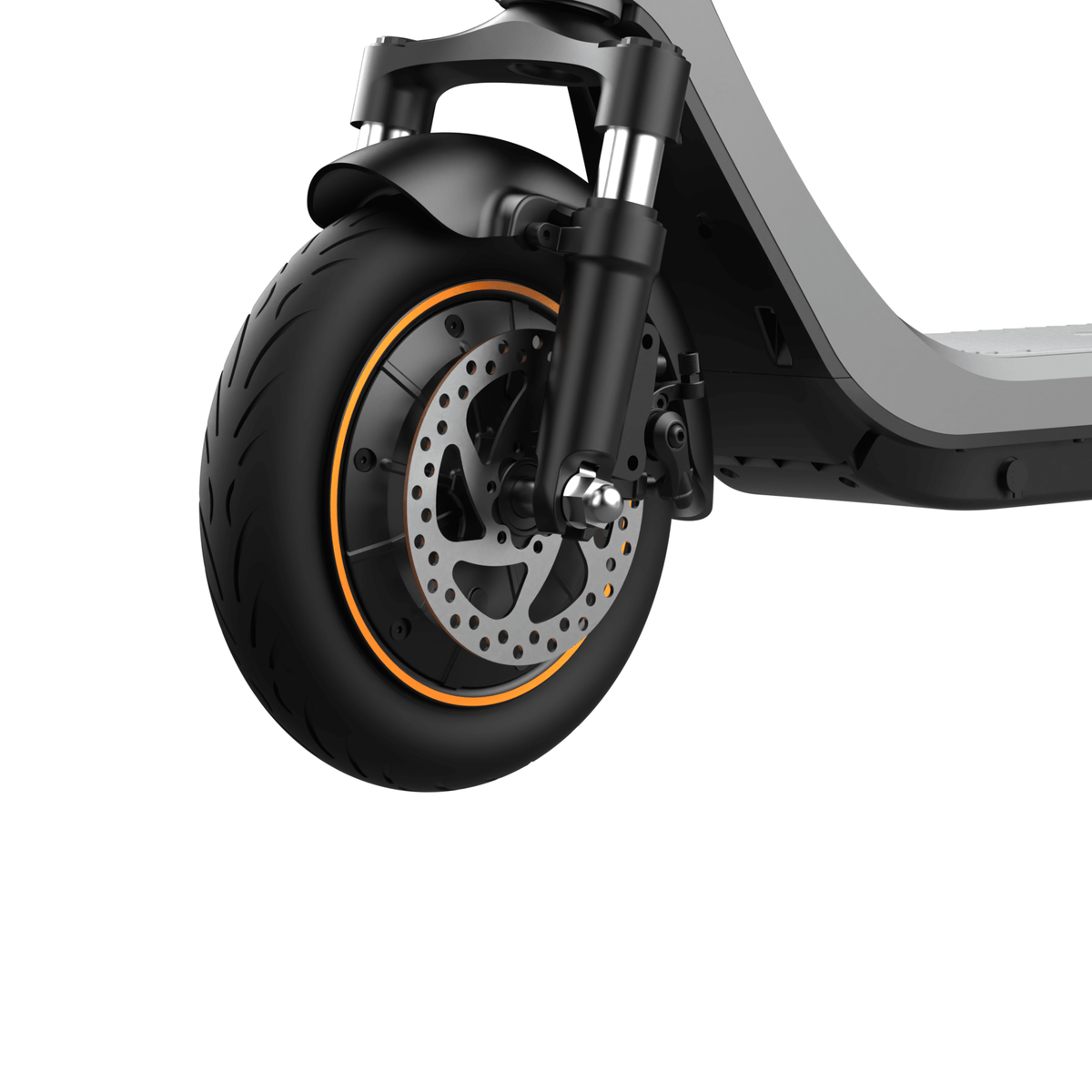 HIKERBOY CURTIS DUAL PRO front wheel and fork front three-quarter view