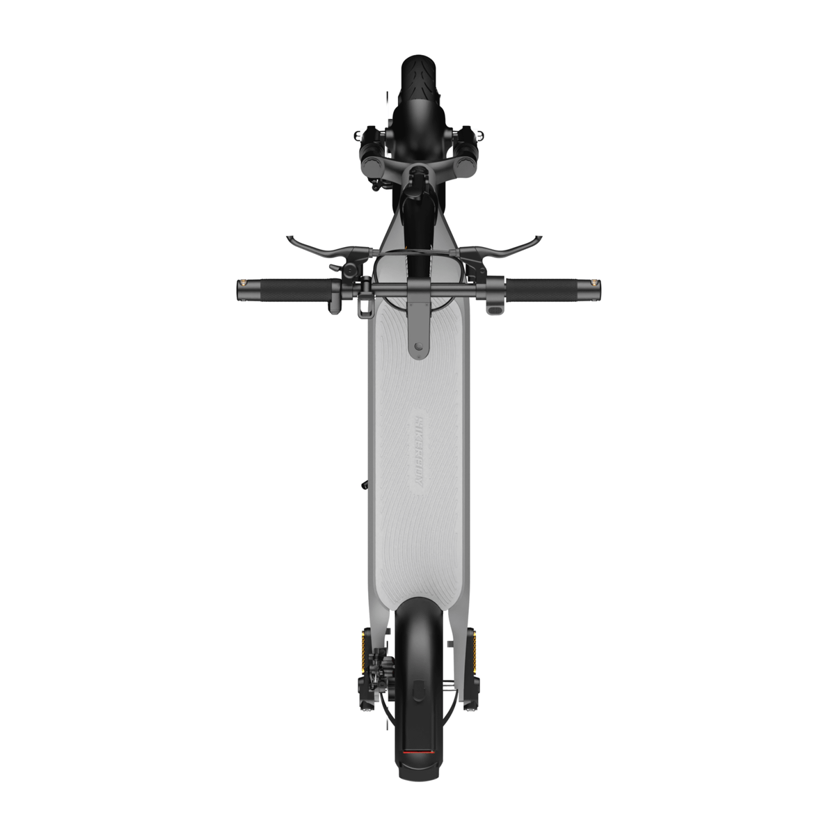 HIKERBOY CURTIS DUAL PRO electric scooter seen from above in grey