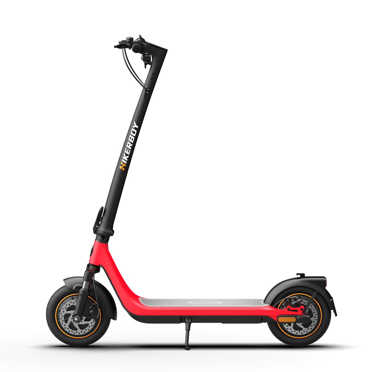 HIKERBOY CURTIS DUAL PRO electric scooter seen from the side in red