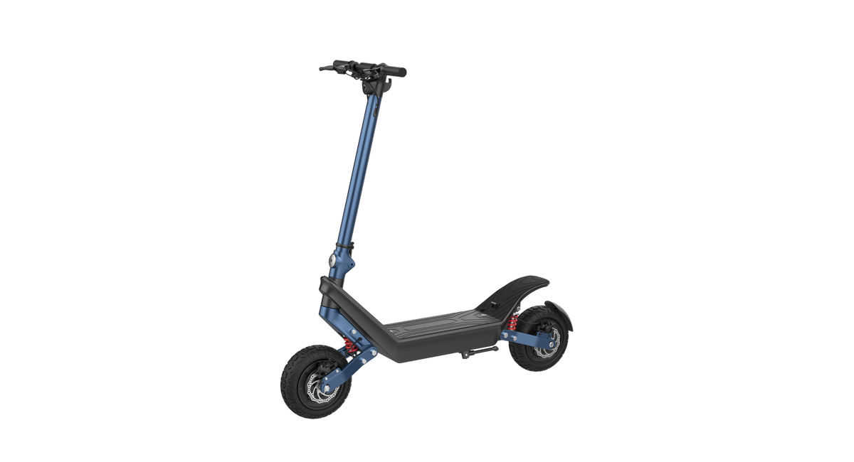 HX X10 electric scooter, front three-quarter view