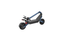 HX X10 electric scooter folded, front three-quarter view