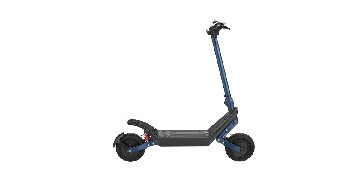HX X10 electric scooter, front three-quarter view from the opposite side