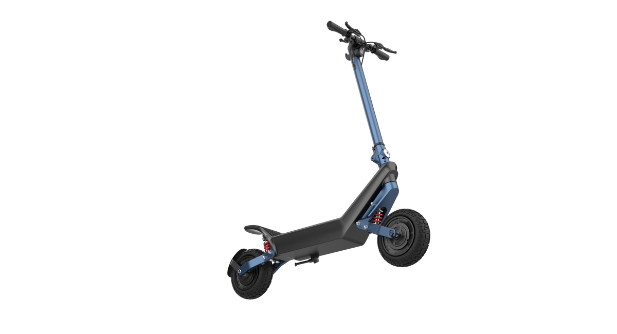 HX X10 electric scooter, rear three-quarter view