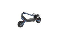 HX X10 electric scooter folded, front three-quarter view