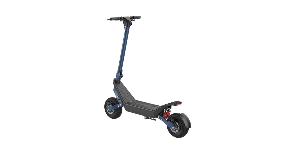 HX X10 electric scooter, rear three-quarter view