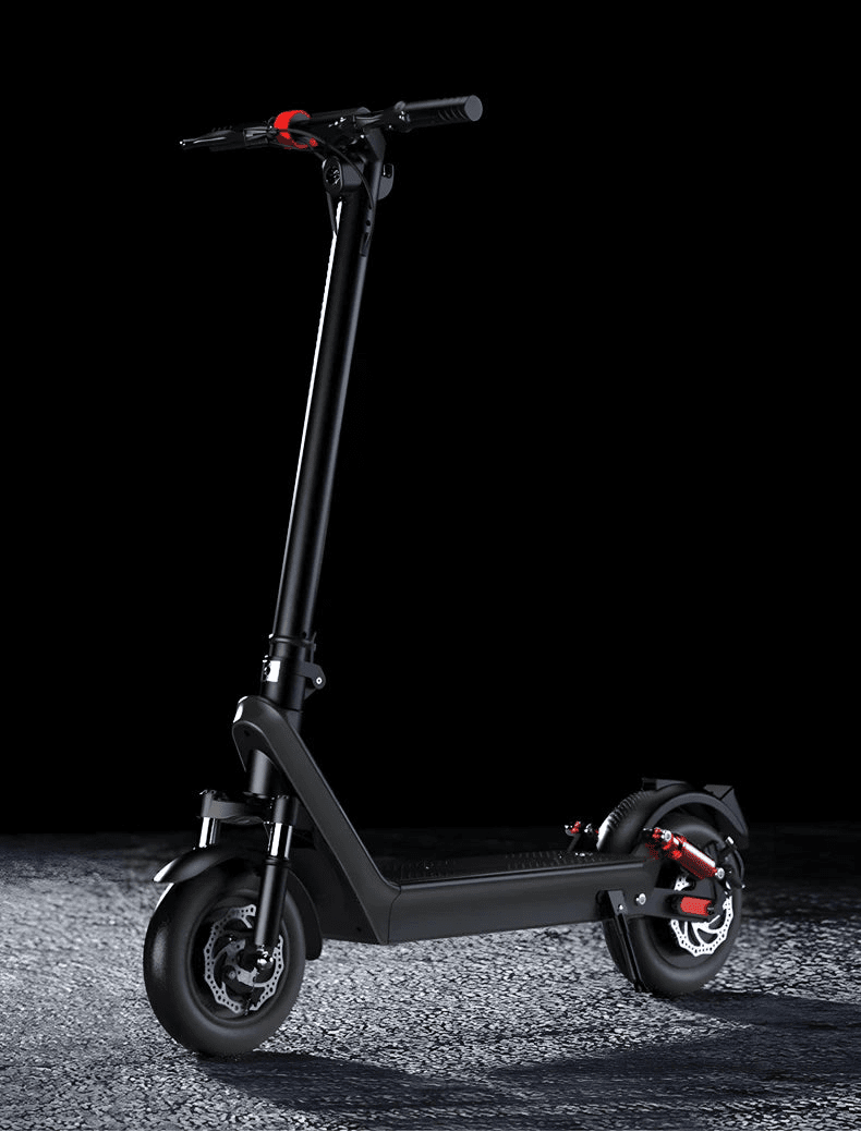HX X9B electric scooter, front three-quarter view