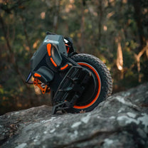 InMotion V14 Adventure electric unicycle, front three-quarter view