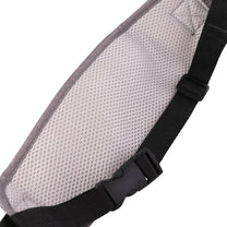 Surface texture of adjustable safety harness with reflective material