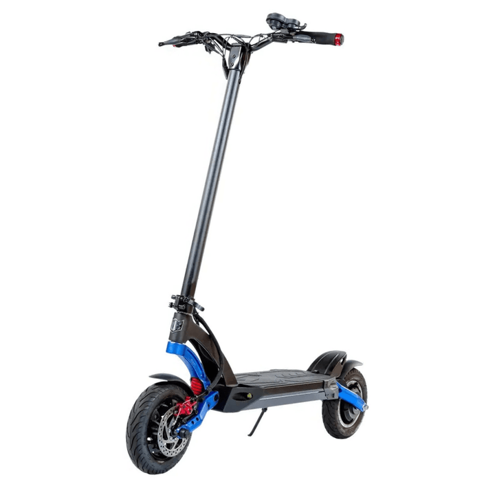 KAABO MANTIS 10 ECO electric scooter, front three-quarter view in blue