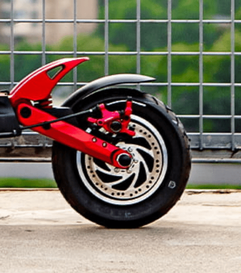 KAABO MANTIS 10 ECO rear wheel in red