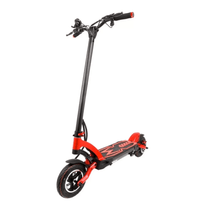 KAABO MANTIS 10 ECO electric scooter, front three-quarter view in red