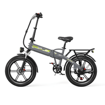 KOOLUX RK10 folding fat-tyre e-bike, front three-quarter view