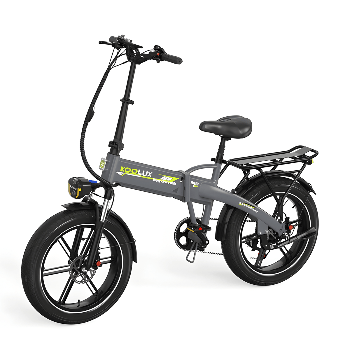 KOOLUX RK10 folding fat-tyre e-bike seen from the side