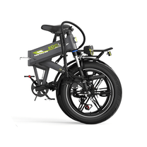 KOOLUX RK10 folding fat-tyre e-bike, rear three-quarter view