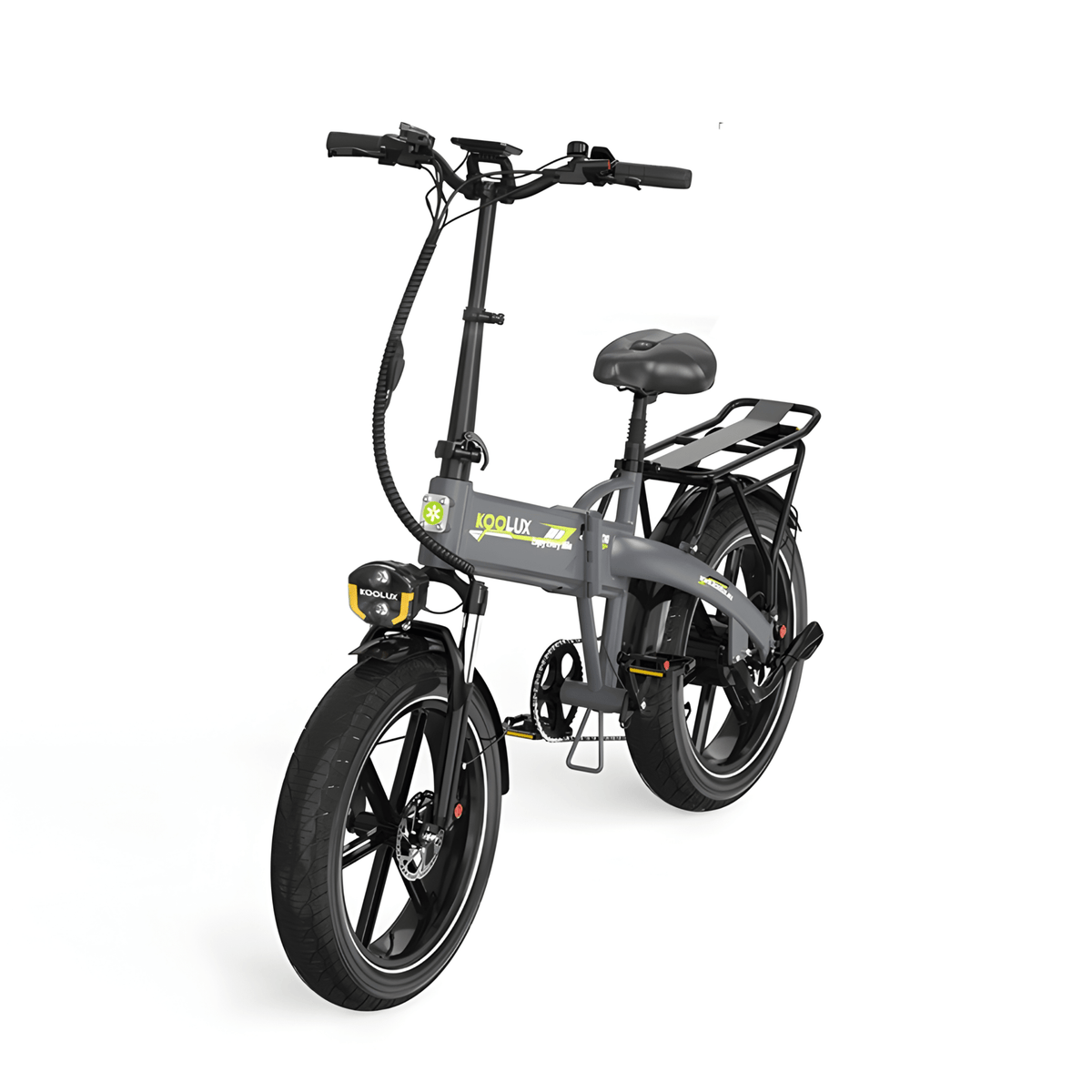 KOOLUX RK10 folding fat-tyre e-bike, front three-quarter view