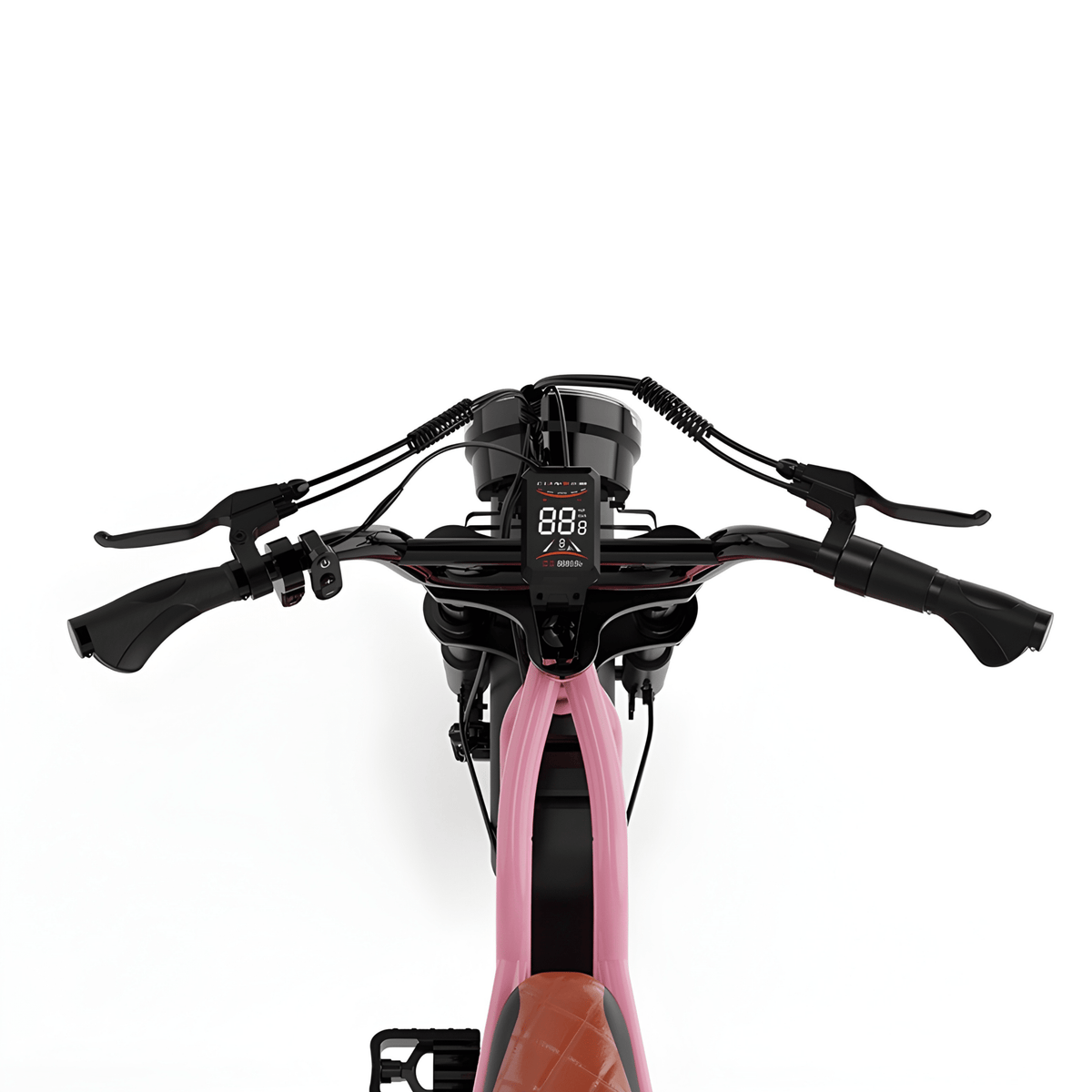 KOOLUX X9 Mini handlebar with display and controls in pink
