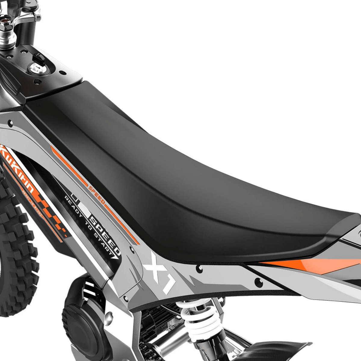 KuKirin X1 saddle in close-up