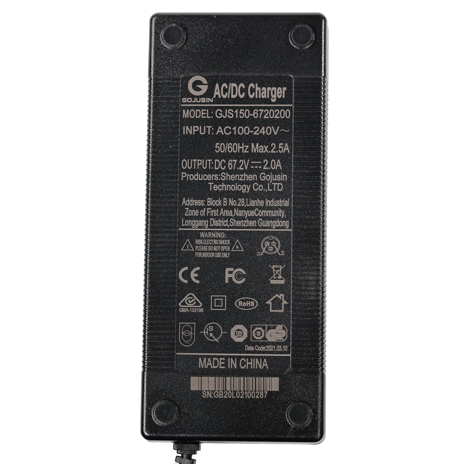 Laddare VSETT/ZERO 60V - Reservdel - Wheelyshop