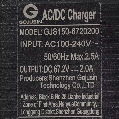 Laddare VSETT/ZERO 60V - Reservdel - Wheelyshop