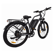 LOOKROAD L28 Max fat-tyre e-bike, front three-quarter view in grey