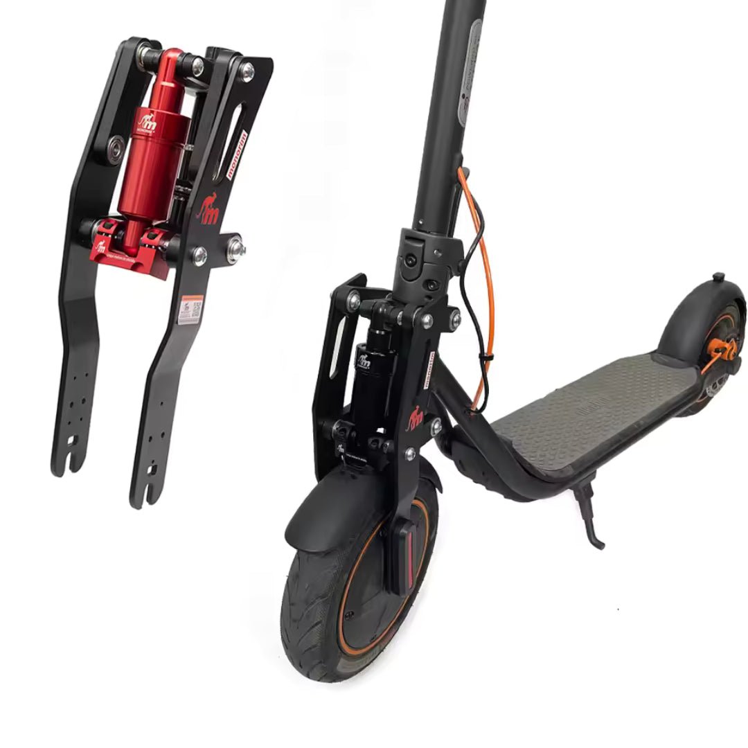 Monorim front shock absorber kit for Ninebot F20/F25/F30/F40 fitted on the electric scooter