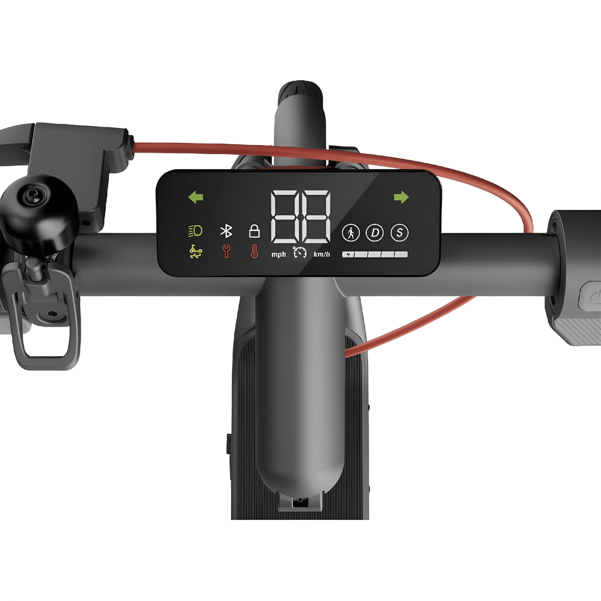 Close-up of the NAVEE V25i Pro II display