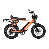 Onemile P40 Pro fat-tyre e-bike seen from the side in orange