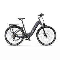 OneSport OT05 Pro e-bike seen from the other side in black