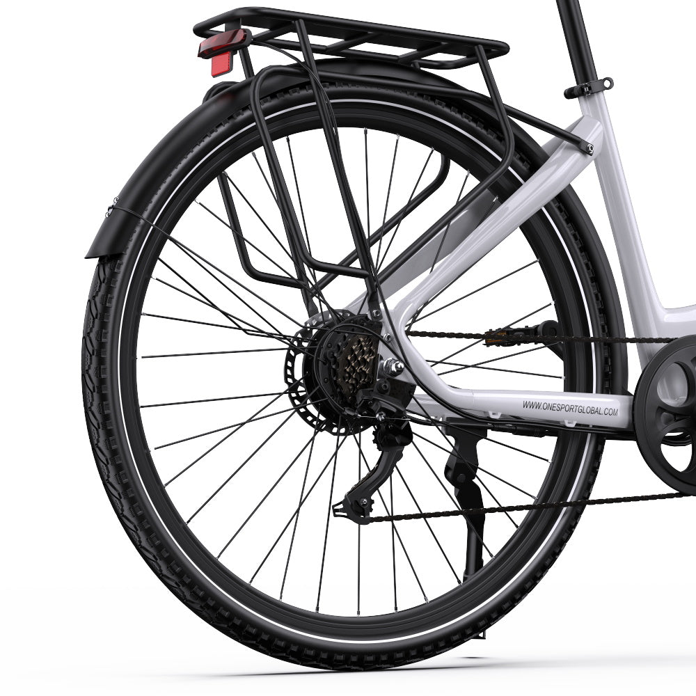 OneSport OT05 Pro rear wheel in white