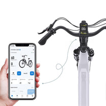 Smartphone app for the OneSport OT05 Pro e-bike in white