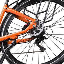 OneSport OT05 Pro gears and chain from behind in orange