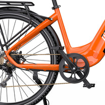OneSport OT05 Pro cranks and pedals in orange