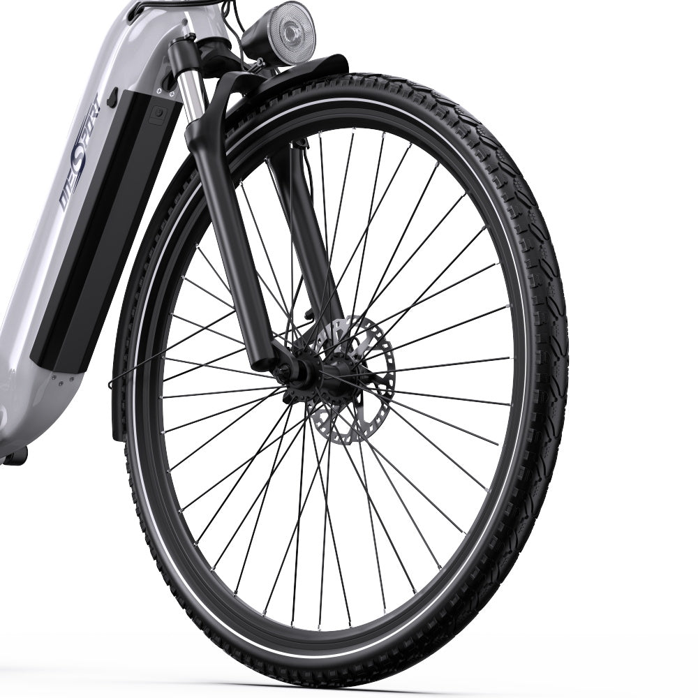 OneSport OT05 Pro front wheel and fork in white