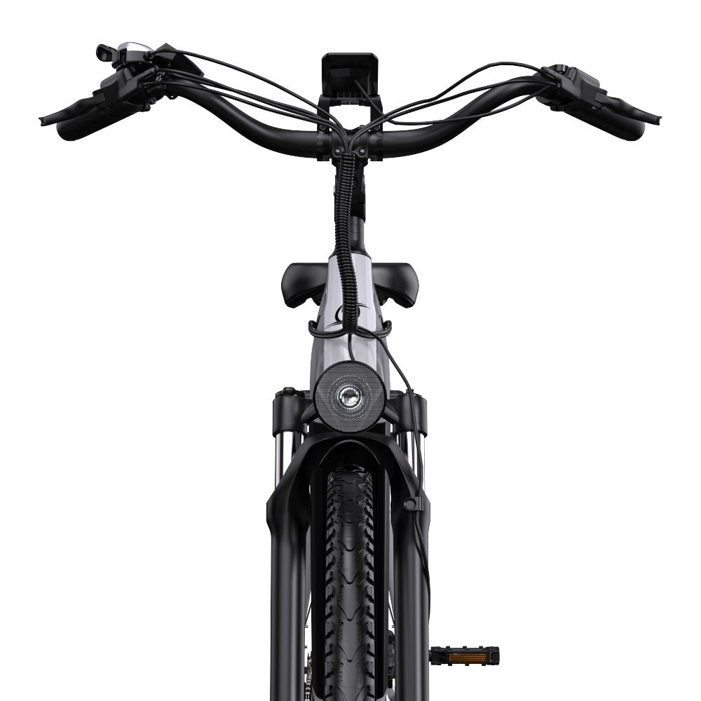 OneSport OT05 Pro handlebar with display and controls in white