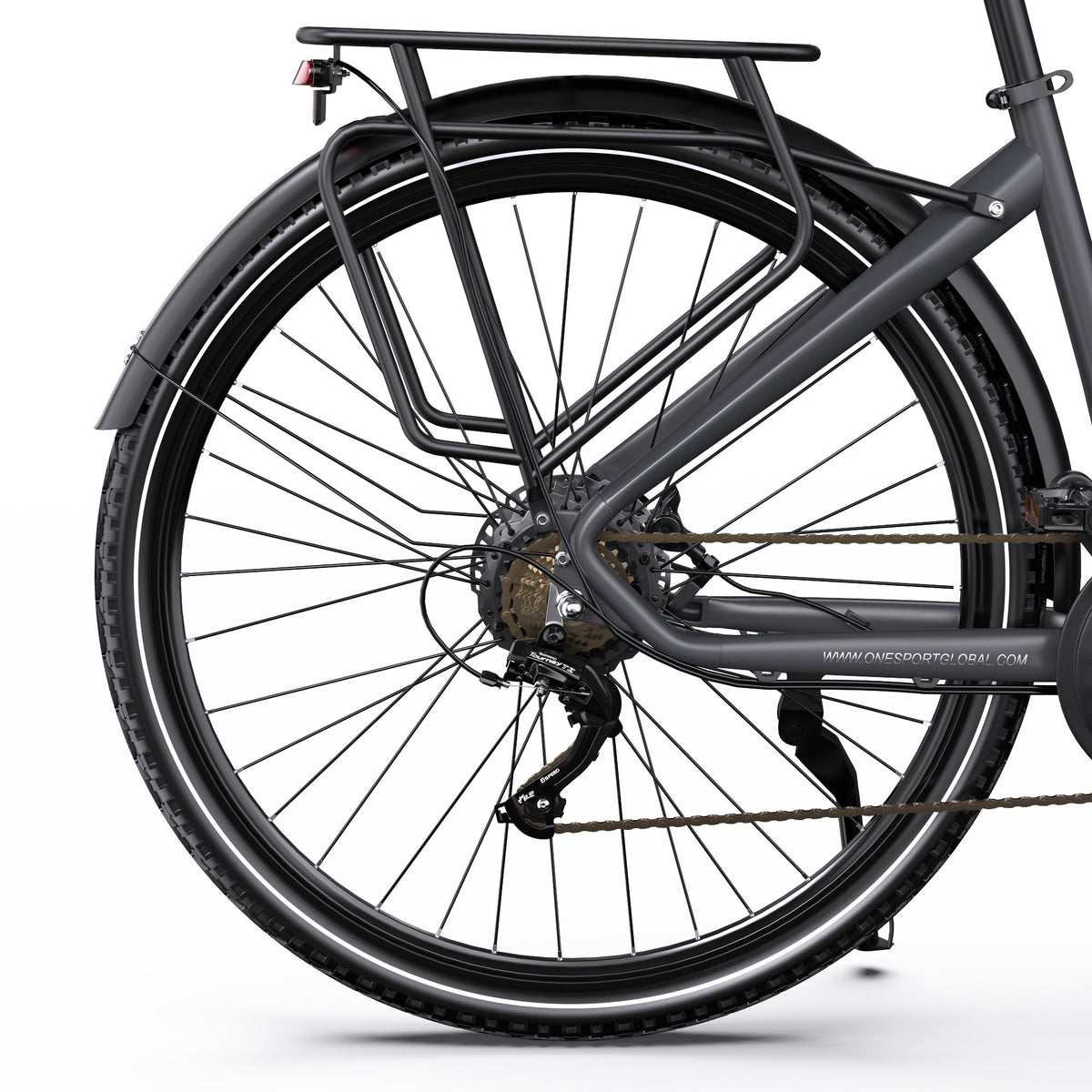 OneSport OT05 Pro rear wheel in black