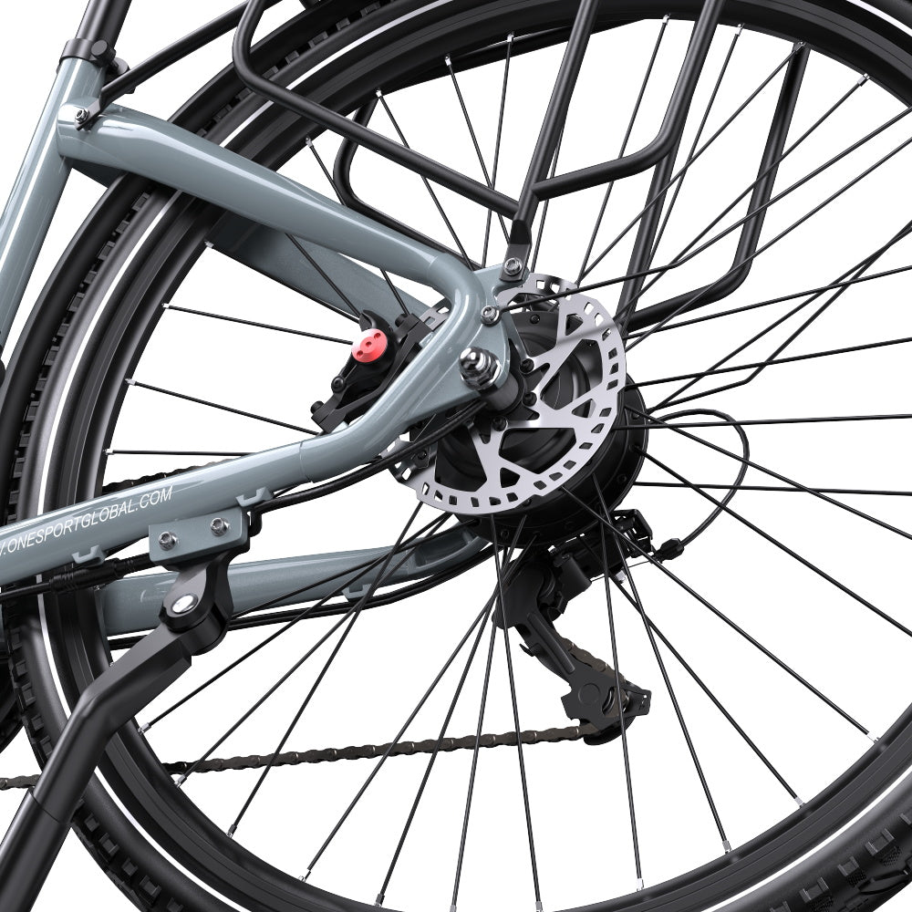 OneSport OT05 Pro gears and chain in light blue