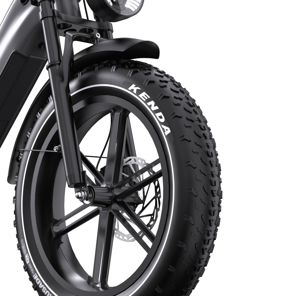 OneSport OT08 Pro front wheel and fork in grey